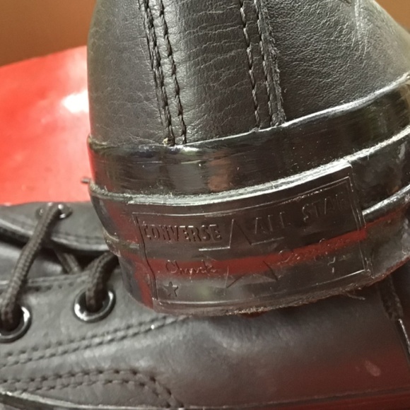 CONVERSE Black Leather and Patent Leather Shoe…MINT condition - Picture 4 of 5